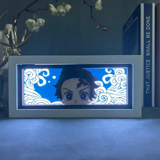 Anime Figures Light Box Demon Slayer For Home Decoration Manga