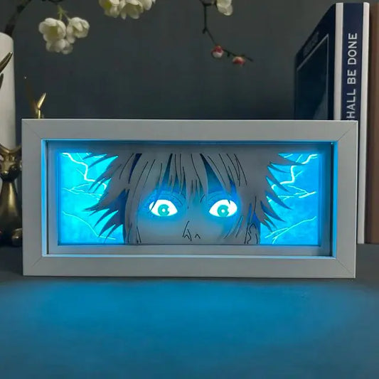 Light Box Jujutsu Kaisen Anime Satoru Gojo Eye Face Lamp For Bedroom Decor