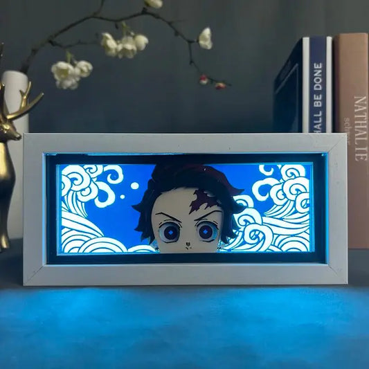 Anime Figures Light Box Demon Slayer For Home Decoration Manga