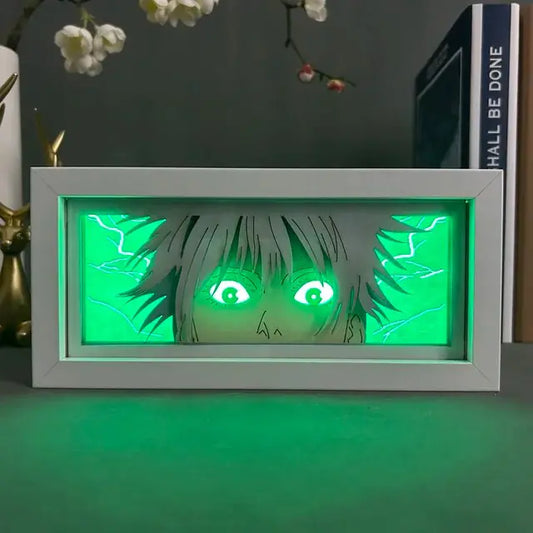 Light Box Jujutsu Kaisen Anime Satoru Gojo Eye Face Lamp For Bedroom Decor